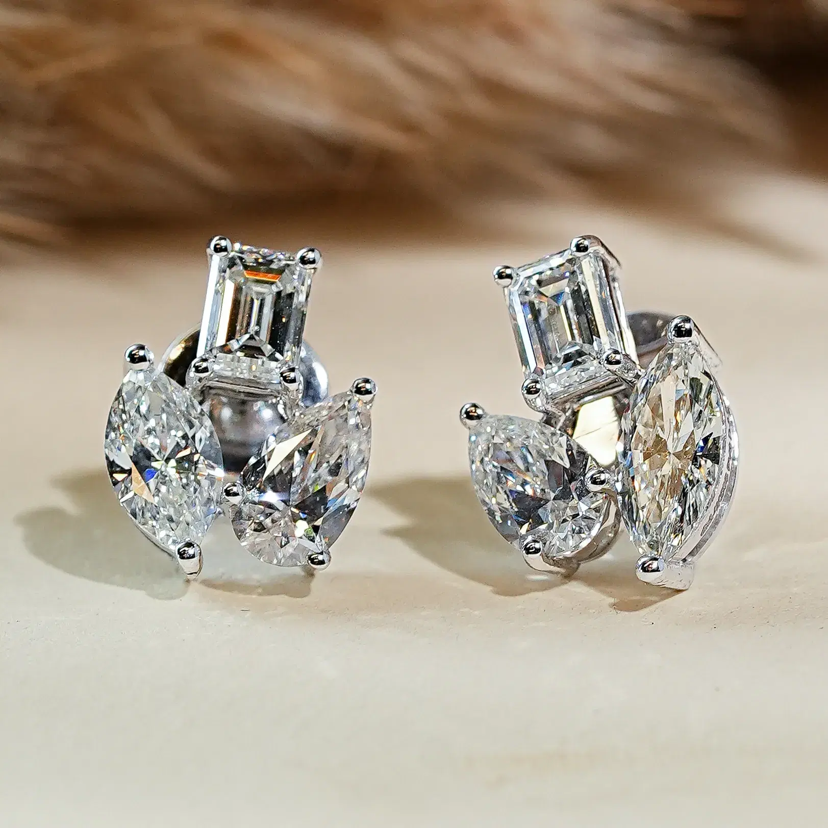 solitaire earrings